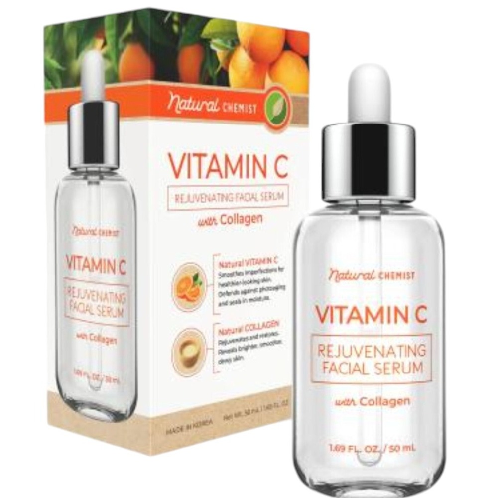 Natural Chemist Vitamin C Rejuvenating Facial Serum W/Collagen 1.69 fl oz,50 ML